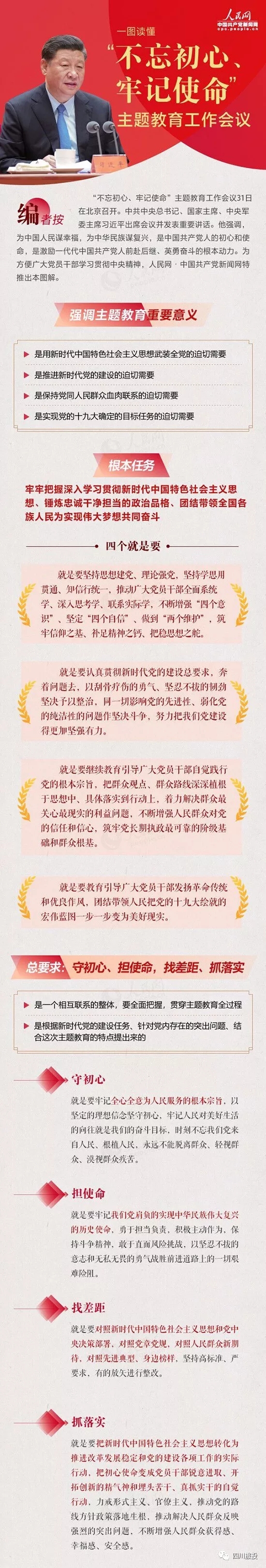 不忘初心、牢记使命| 一图读懂“不忘初心、牢记使命”主题教育工作会议